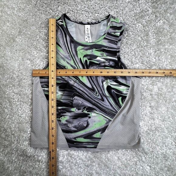 Lululemon Swift Ventilated Running Tank Top Green Black - Picture 7 of 8